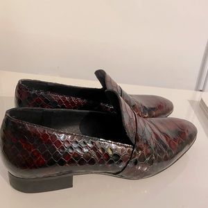 Free People Snakeskin Loafers